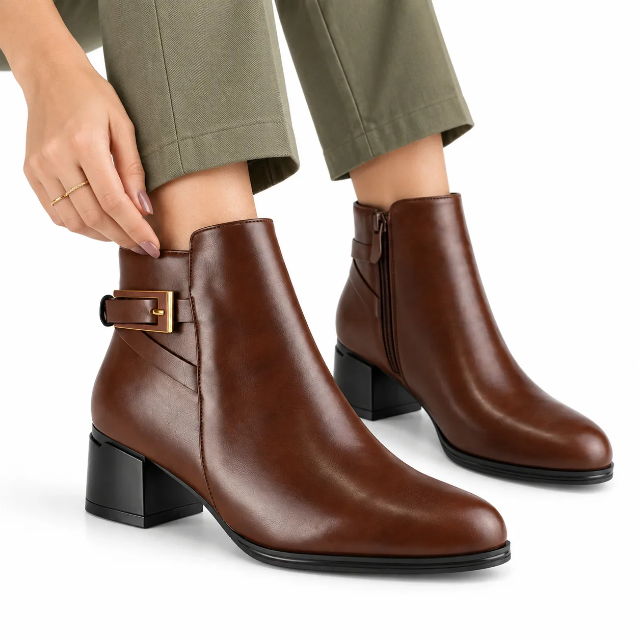 Bottine pour femme BT-HL 1423 marron